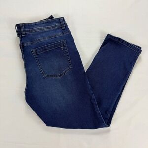 The Perfect Jean NYC Slim Fit Jeans Mens 34x28 Dark Wash Stretch Denim Pants